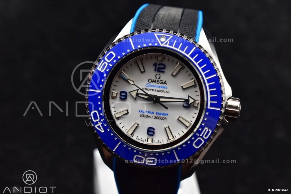 Black Versatile Ceramic Blue Best Seamaster White TF Deep 1078 Strap Ultra Edition 1:1 Bezel Rubber A 6000M SS on Dial 0821